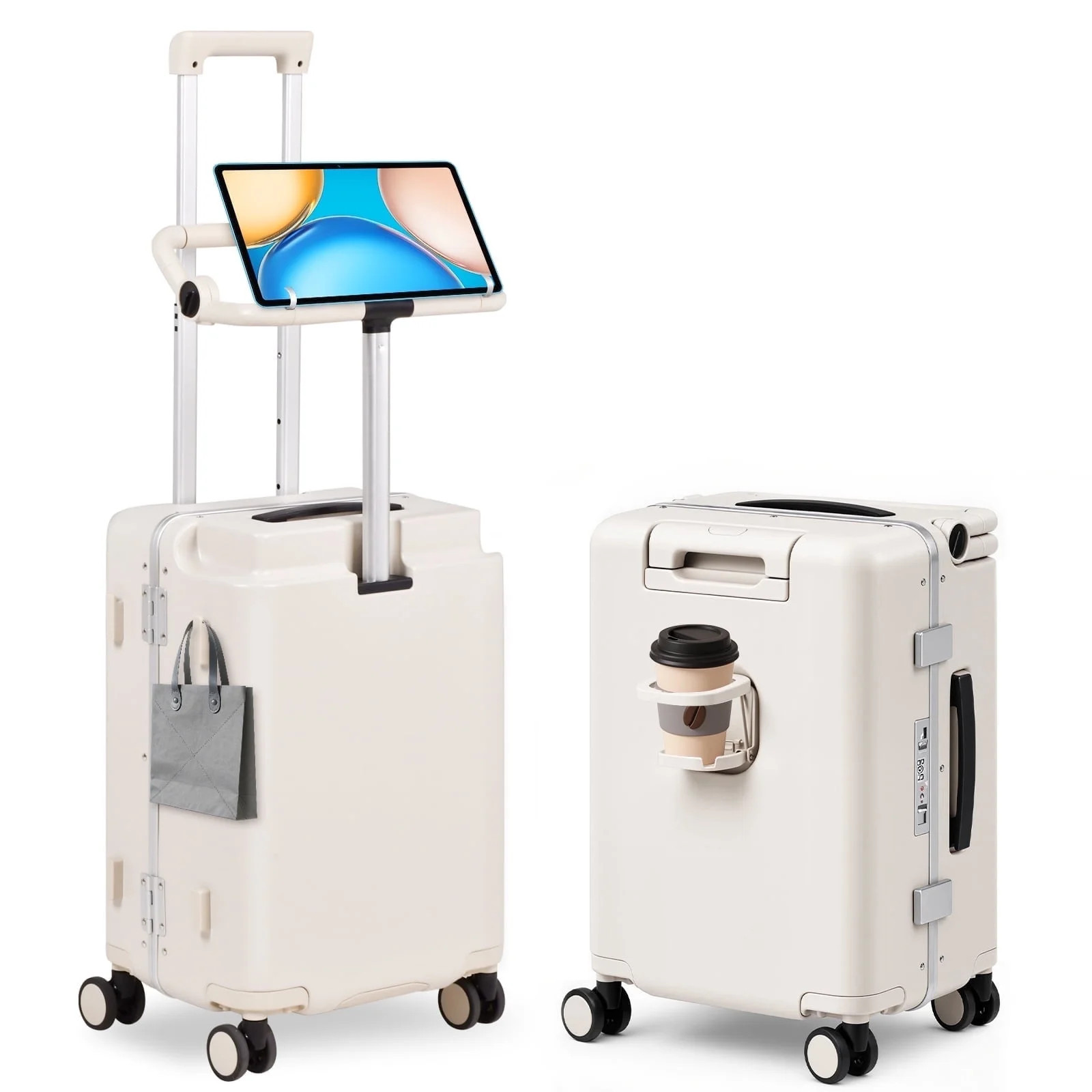 Advwin 20" Ride On Luggage with Foldable Seat, Cup/Tablet Holder, 6 PCs Packing Cube Set & TSA Lo... | Walmart (US)