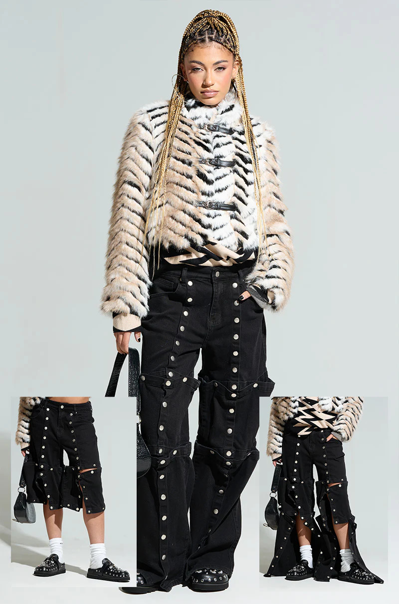 SNAP OUT OF IT DENIM PANT IN BLACK | AKIRA