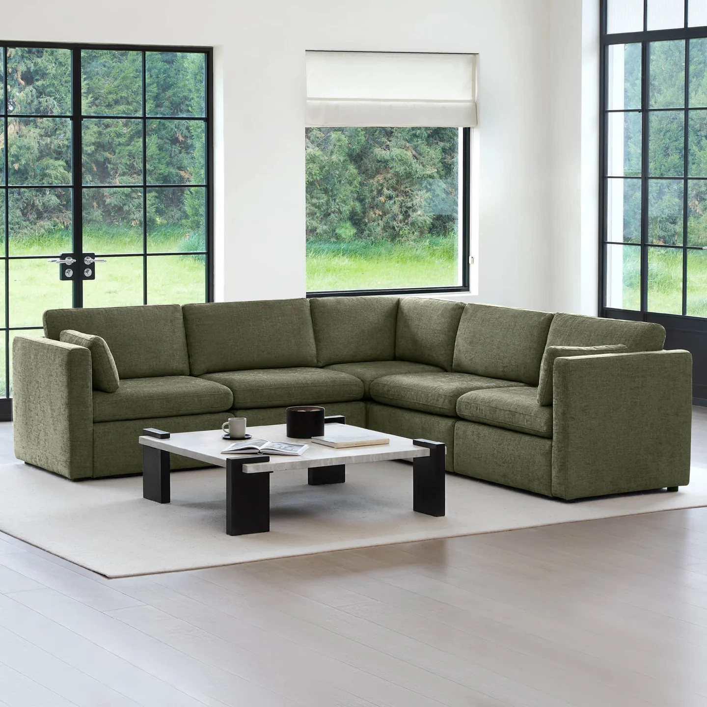 Delaney 5-Piece Corner Modular Sofa Chaise (106'') | Luxurious Comfort | Chita