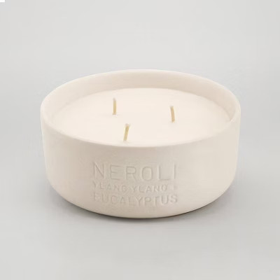 11oz Debossed Ceramic Jar 3-Wick Candle Neroli - Ylang Ylang & Eucalyptus - Project 62™ | Target