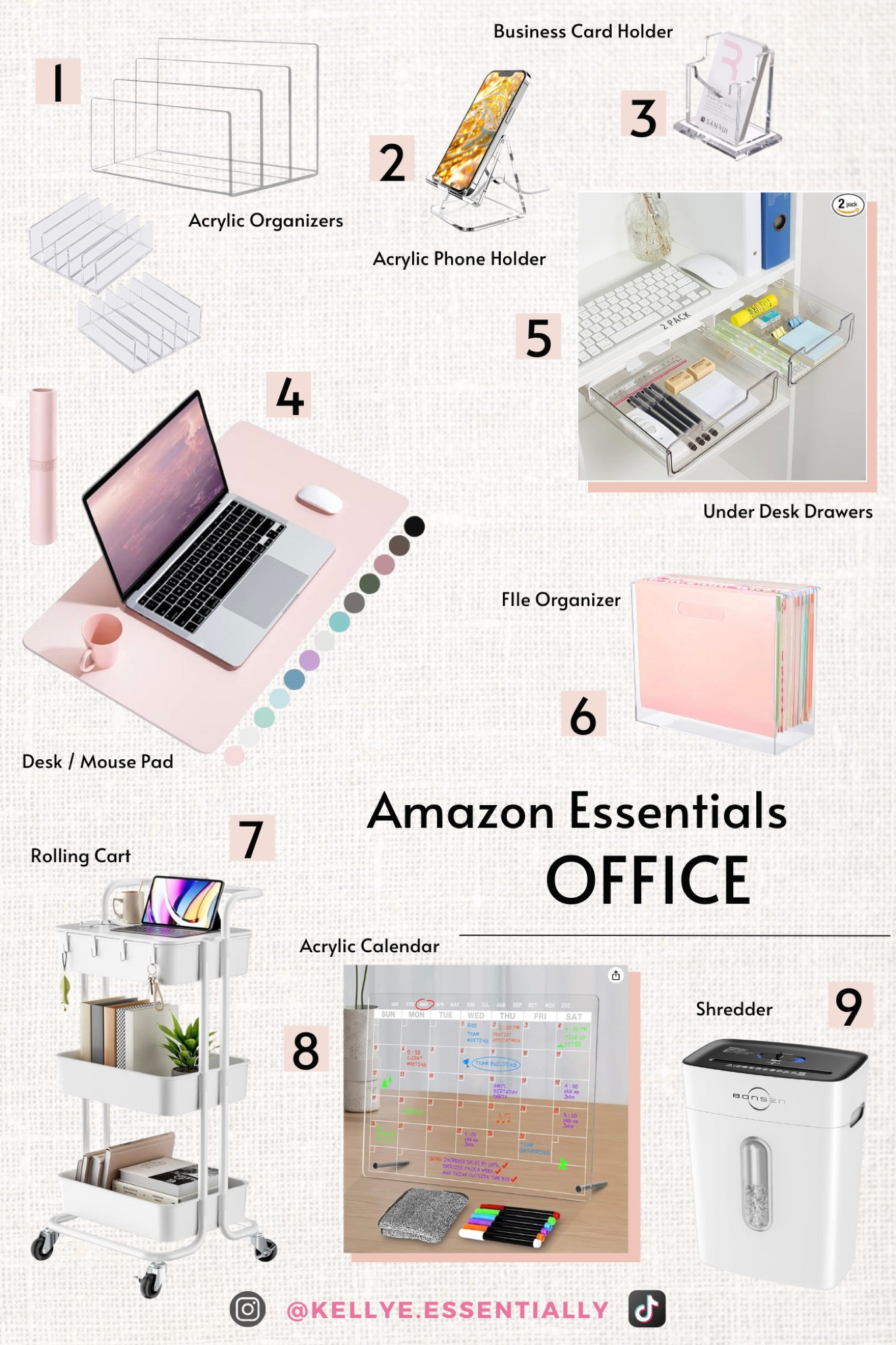 Amazon office essentials, acrylic office suppliess

#LTKFindsUnder100 #LTKFindsUnder50 #LTKHome