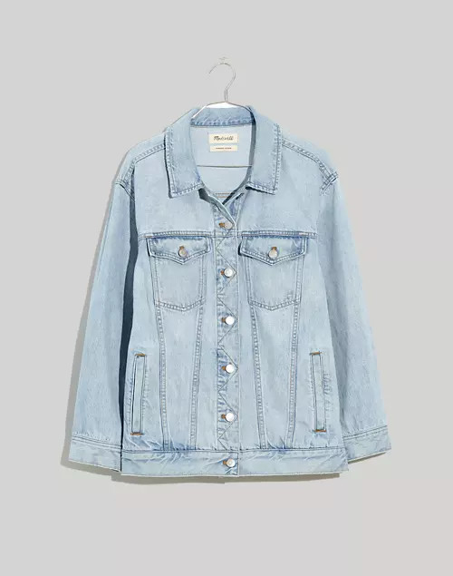 The Oversized Trucker Jean Jacket in Fitzgerald Wash | Madewell