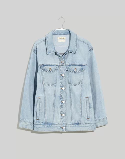 The Oversized Trucker Jean Jacket in Fitzgerald Wash | Madewell