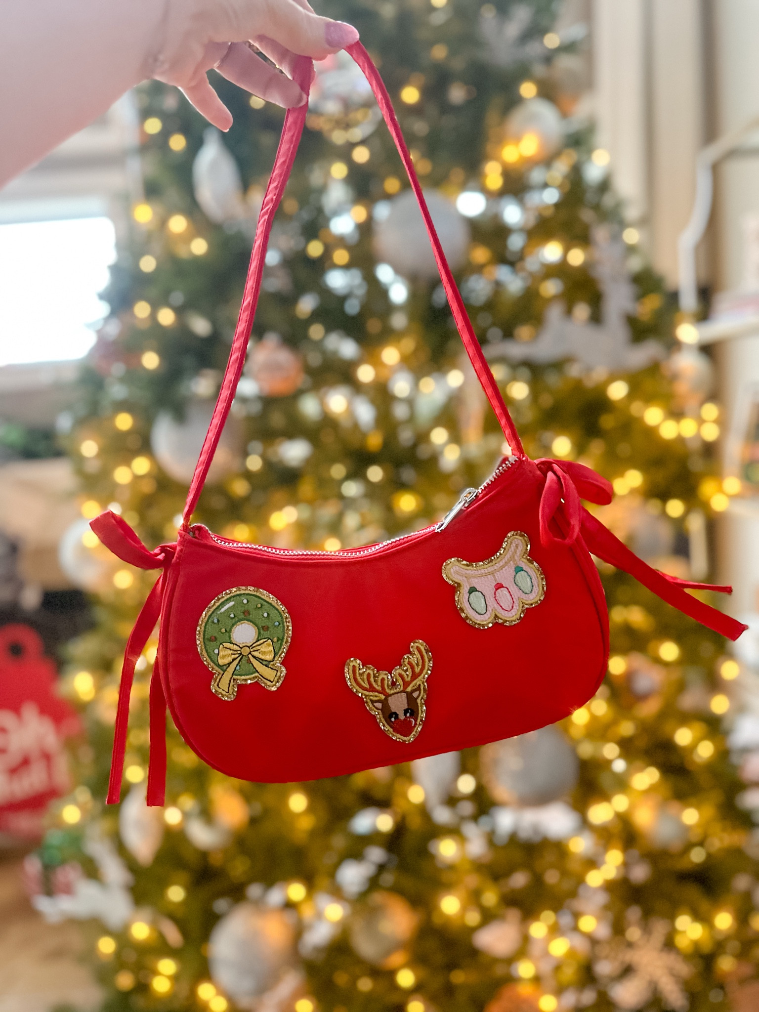 If it has a bow - it’s an auto buy! The cutest festive red holiday purse - customized with holiday patches! 

#LTKSeasonal #LTKItBag #LTKHoliday