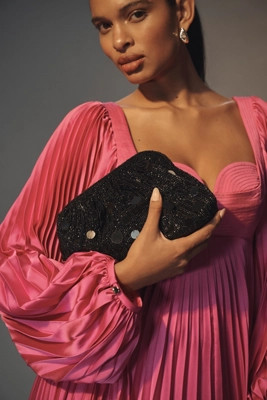 Mirror Beaded Clutch | Anthropologie (US)