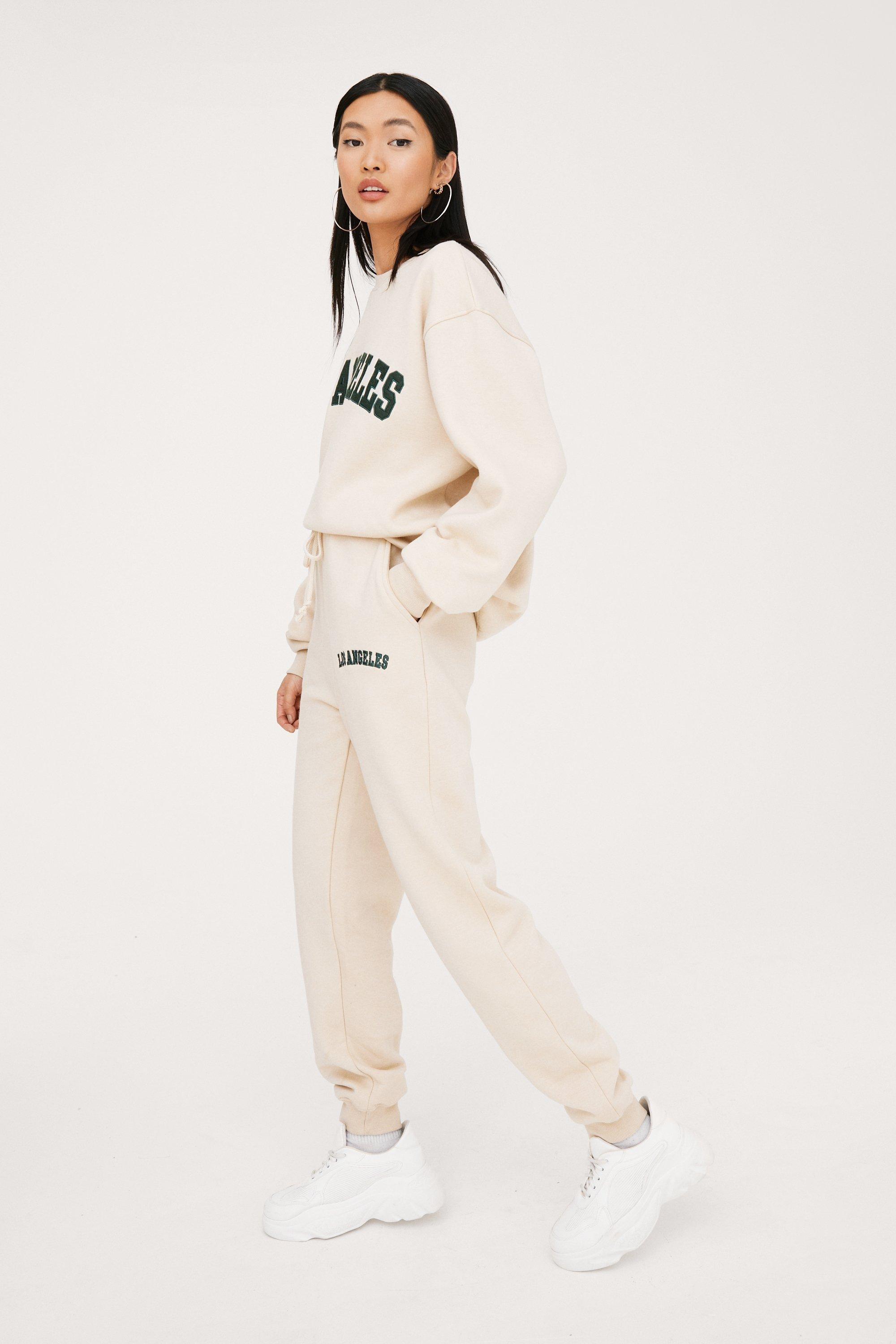 Los Angeles Embroidered Graphic Sweatpants | Nasty Gal (US)