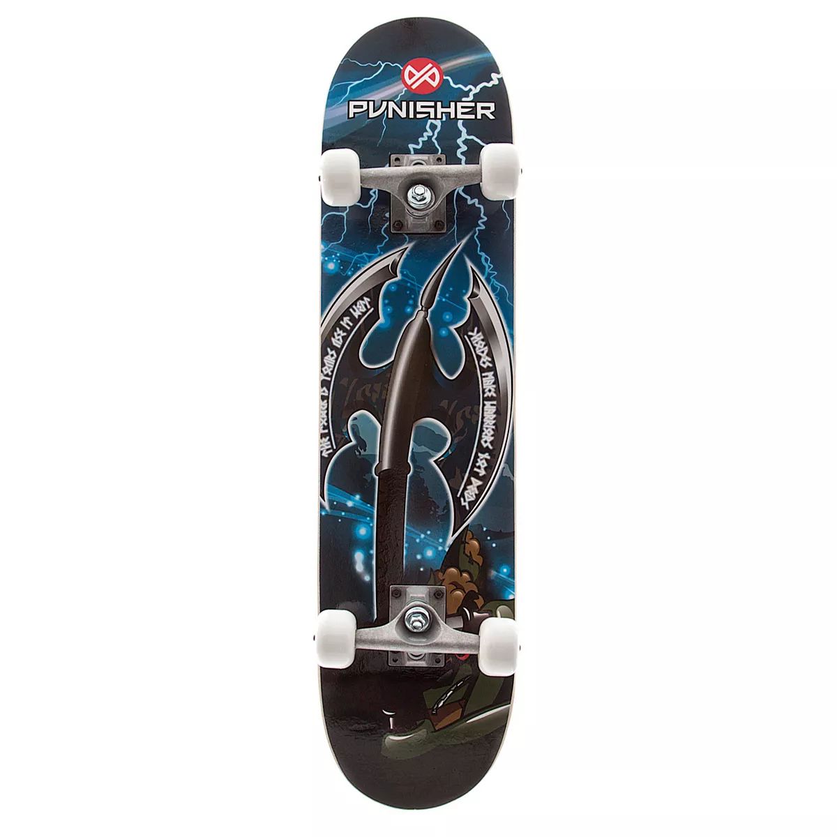 Punisher Skateboards Warrior 31-in. ABEC-7 Complete Skateboard | Kohl's