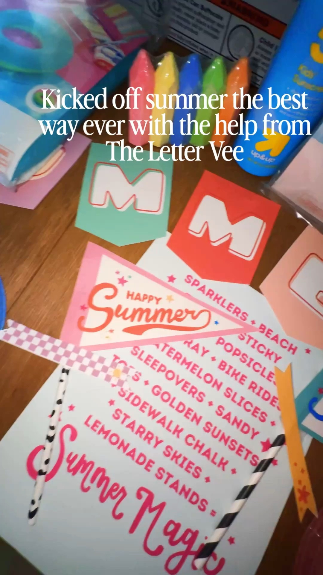 #ad Kicking off summer break as an ✨EXTRA✨ mom with the help from @thelettervee  #thelettervee #summer #summervibes☀️shop items linked in my LTK @ltk.creators @ltk.hq @thelettervee