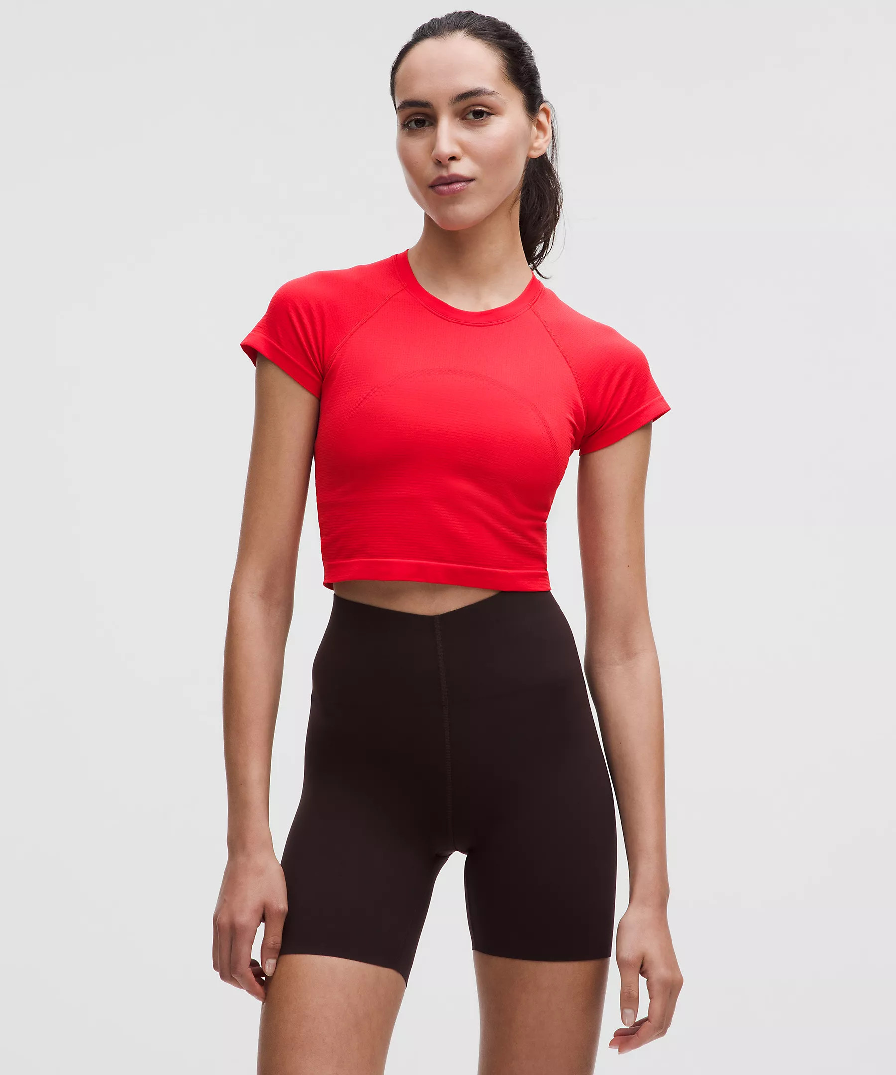 Swiftly Tech Cropped Short-Sleeve Shirt 2.0 | Lululemon (US)