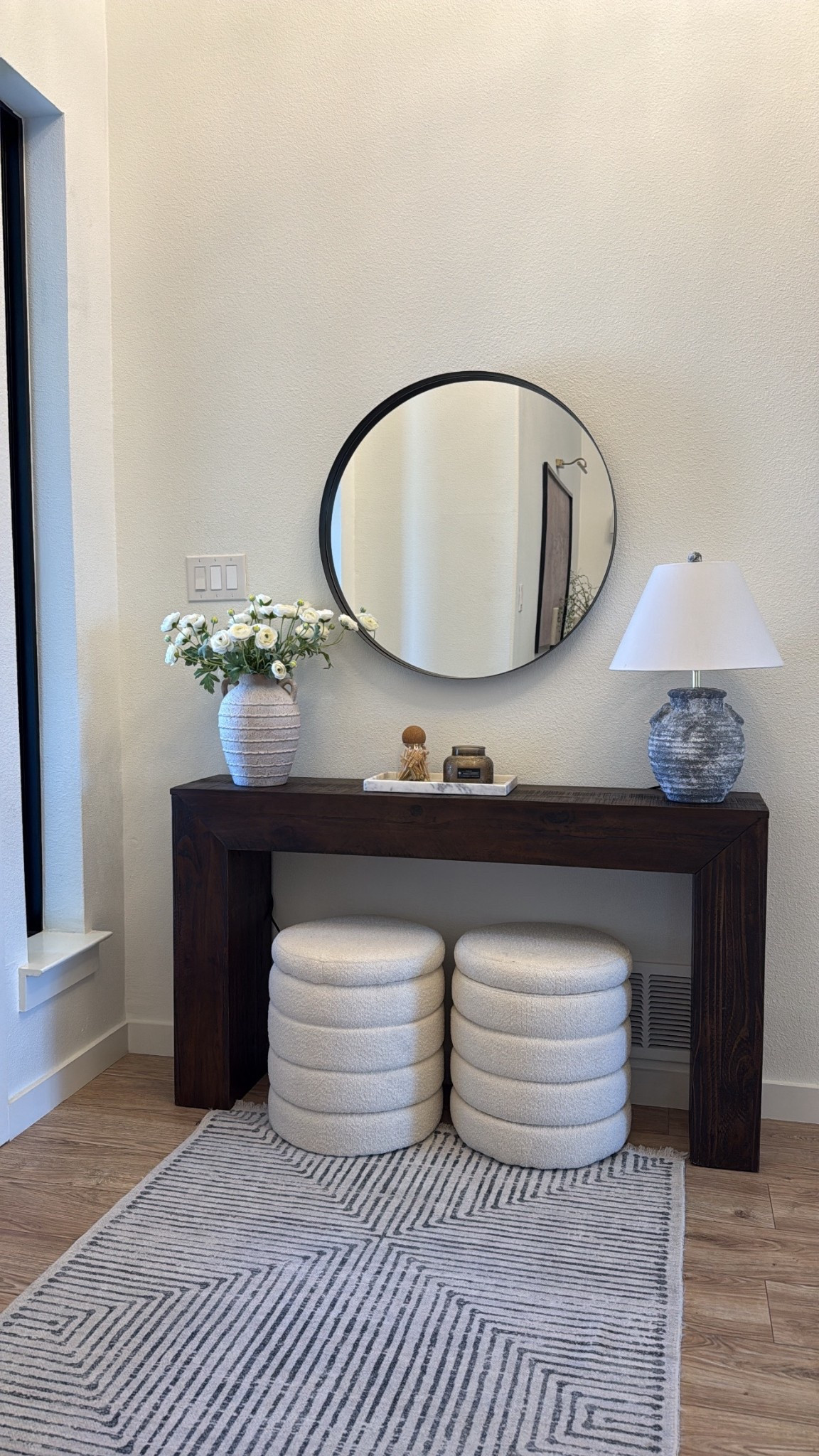Simple elevated entryway! The table is so pretty and affordable! 

#LTKHome