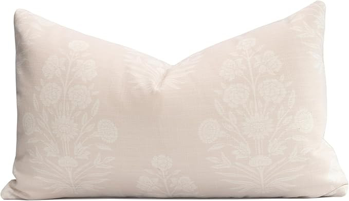 Crumbs Home Modern Farmhouse Fall Linen Indoor Outdoor Lumbar Pillow Cover Only, 12"x20" Water Re... | Amazon (US)