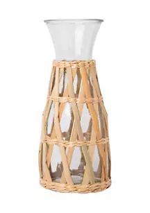 35 Ounce Carafe with Rattan Sleeve | Belk