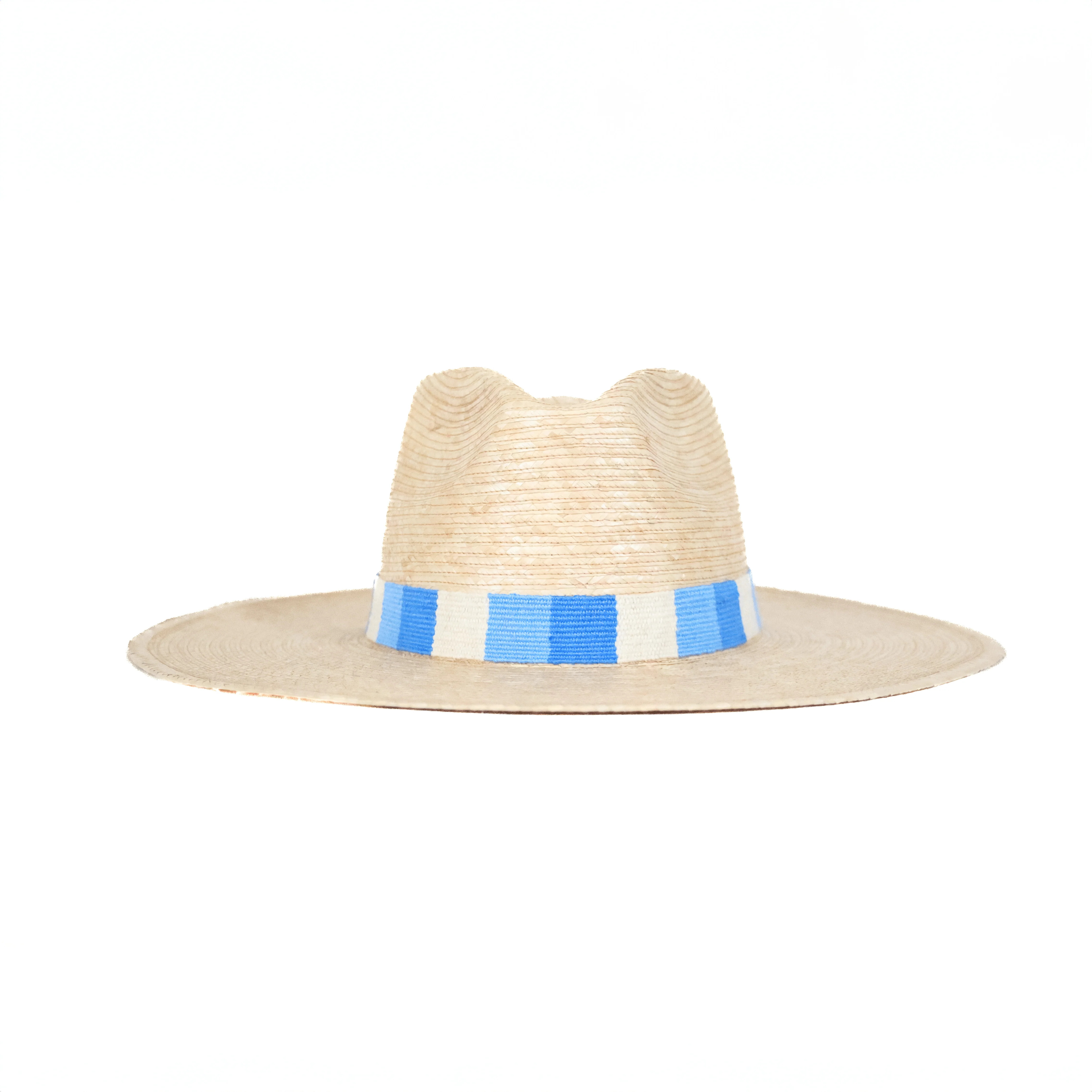 Pink Chicken X Sunshine Tienda Women's Hat - Blue Stripes | Sunshine Tienda