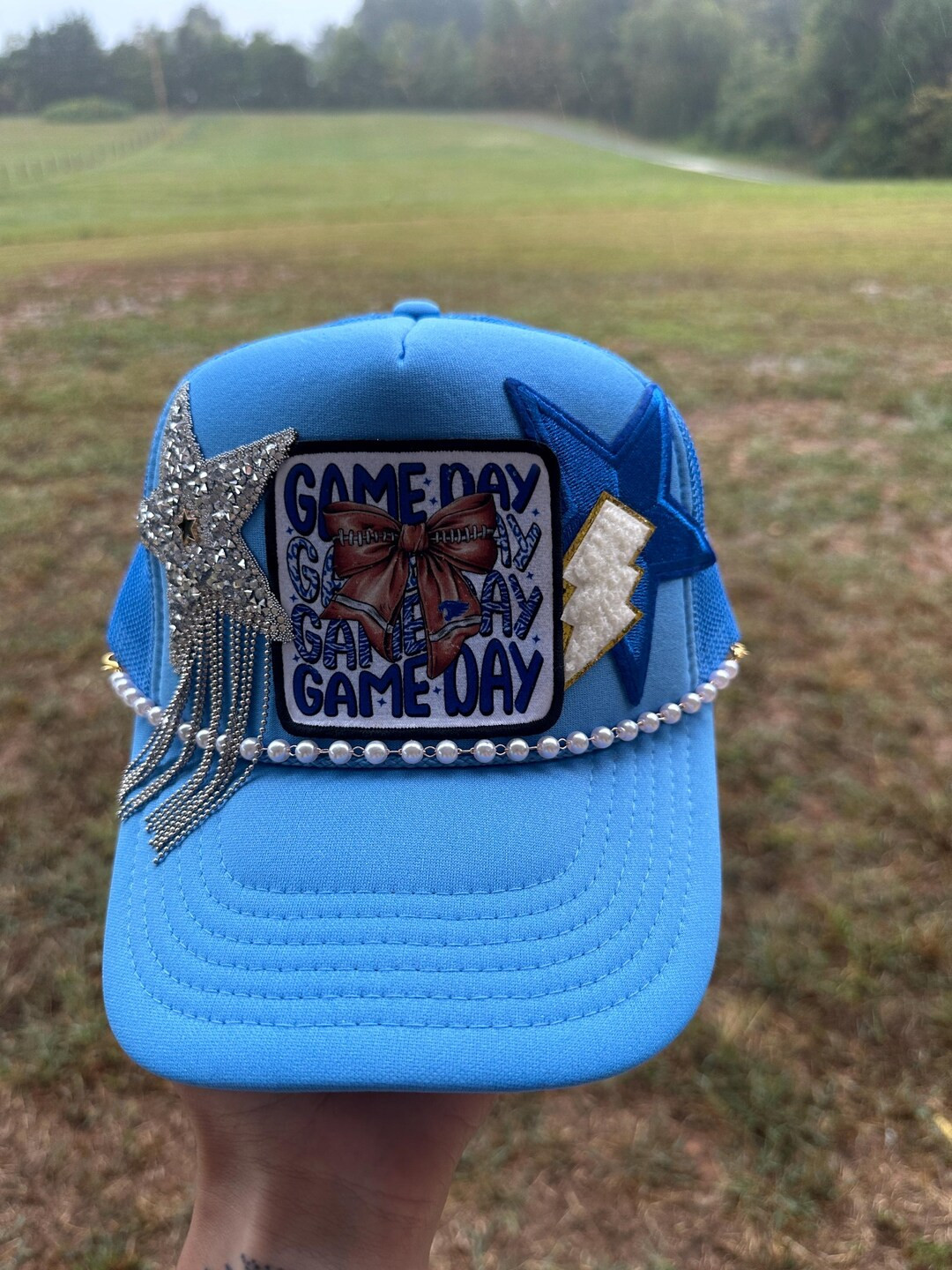 Kentucky Game Day Sparkle Trucker Hat removable Chain - Etsy | Etsy (US)