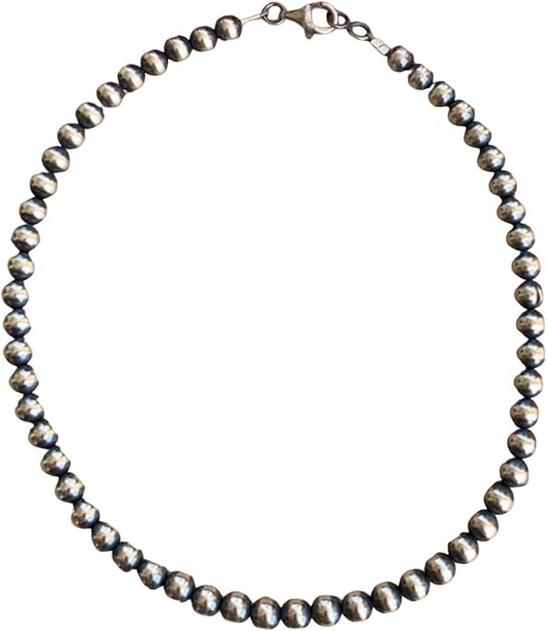 14" 6MM "Navajo Style" Sterling Pearls | Amazon (US)