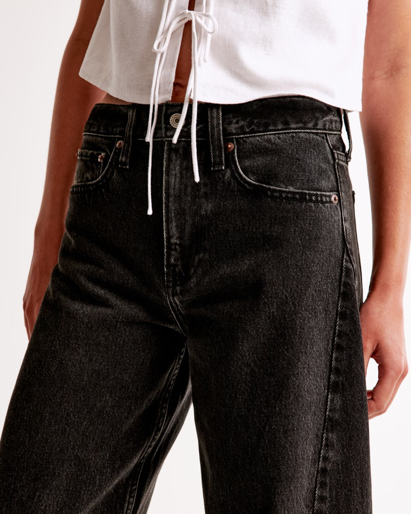 Mid Rise Barrel Jean | Abercrombie & Fitch (US)
