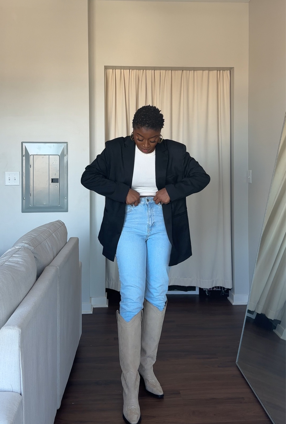 slim mom high ankle jeans