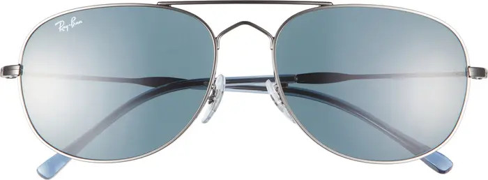 Ray-Ban Bain Bridge 60mm Pillow Aviator Sunglasses | Nordstrom | Nordstrom