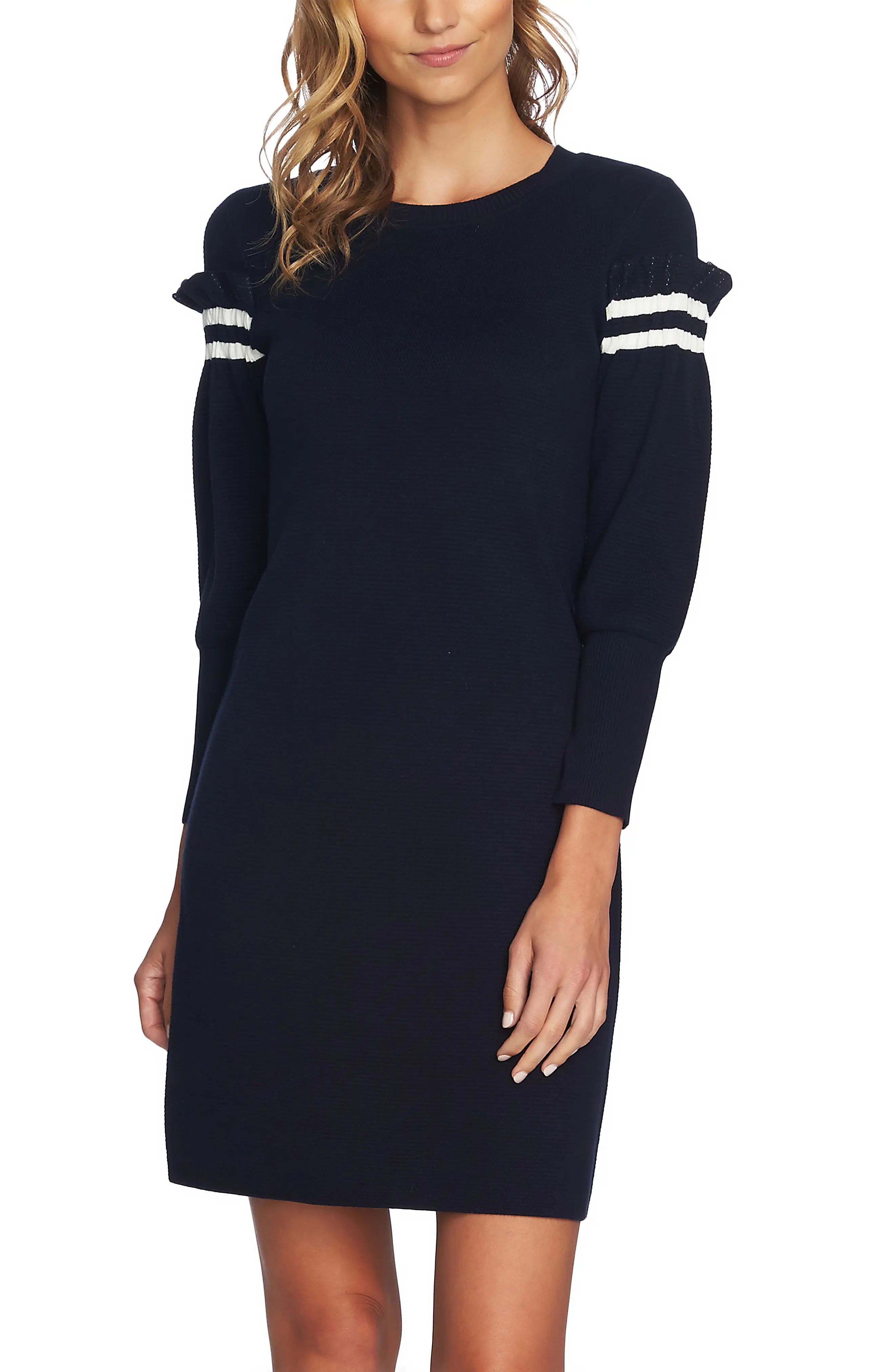 CeCe Puffed Sleeve Sweater Dress | Nordstrom
