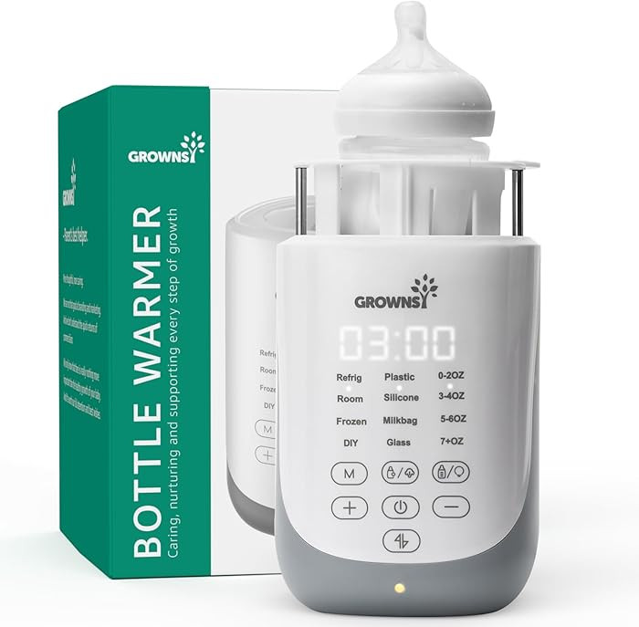 Grownsy Nutri Bottle Warmer with Innovative Auto-Lift Feature, Retain Fullest Nutrients Compact B... | Amazon (US)