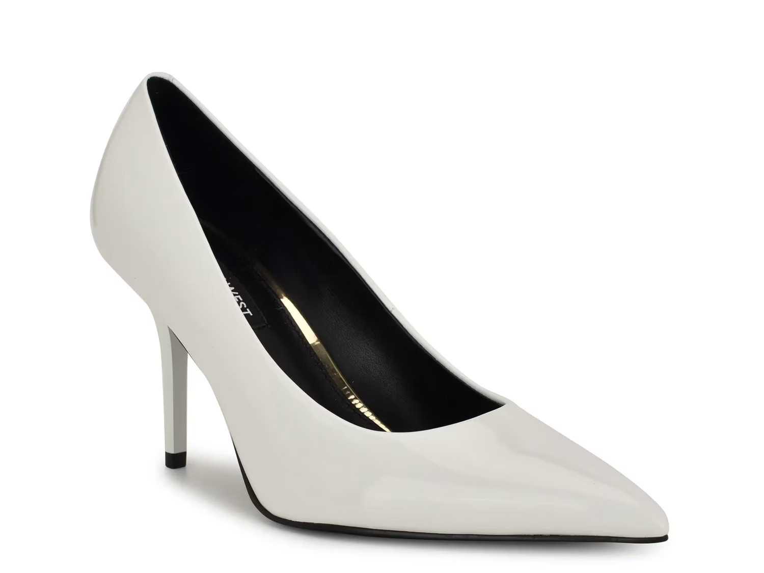 Nine West Princesa Pump | Women's | White Patent Synthetic | Size 7.5 | Pumps | DSW