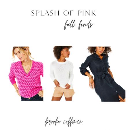 The cutest fall finds at @splashofpinkct!! 

V neck sweater
Crew neck sweater
Linen dress 

#LTKstyletip #LTKSeasonal #LTKover40