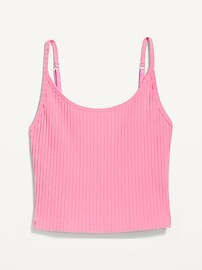 Strappy Rib-Knit Cropped Tank Top for Women | Old Navy (US)