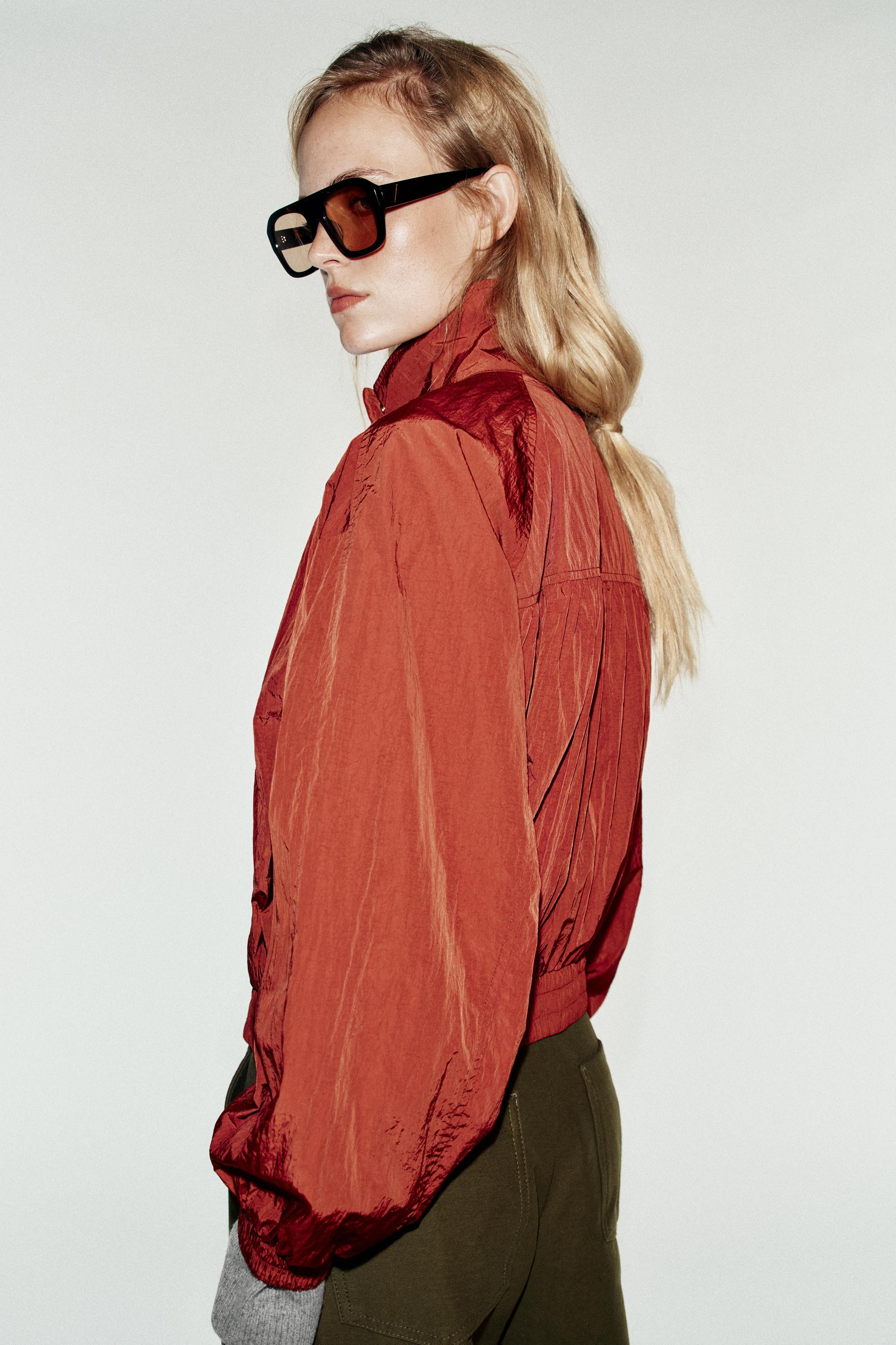 STAND-UP COLLAR BOMBER JACKET | Zara Canada