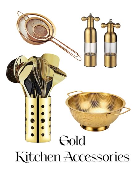 Gold kitchen accessories is a stylish way to elevate your kitchen for fall and the holidays. 

#LTKhome #LTKSeasonal #LTKunder50