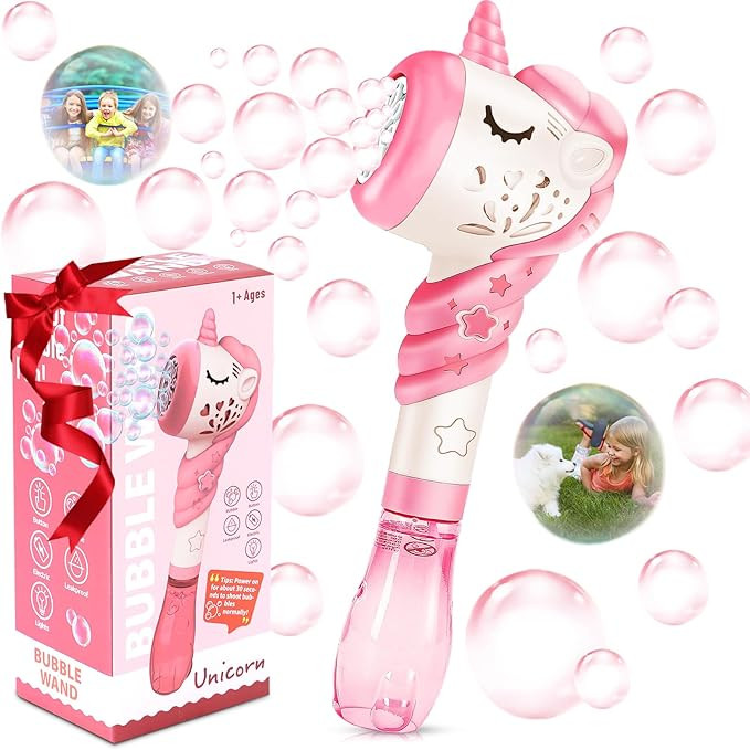 Unicorn Bubble Machine Wand Gifts for Kids Toddlers Age 1 2 3 4 5 6 7 8 Years Old Birthday Party ... | Amazon (US)