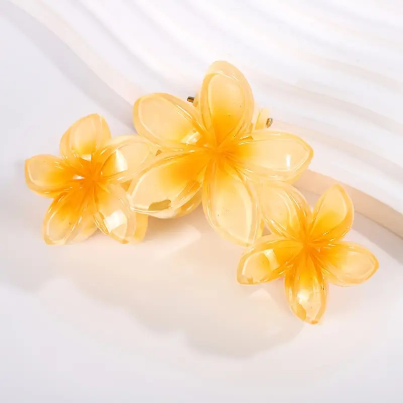 Vintage Gradient Color Flower Decor Hair Claw Clips Nonslip - Temu United Kingdom | Temu Affiliate Program