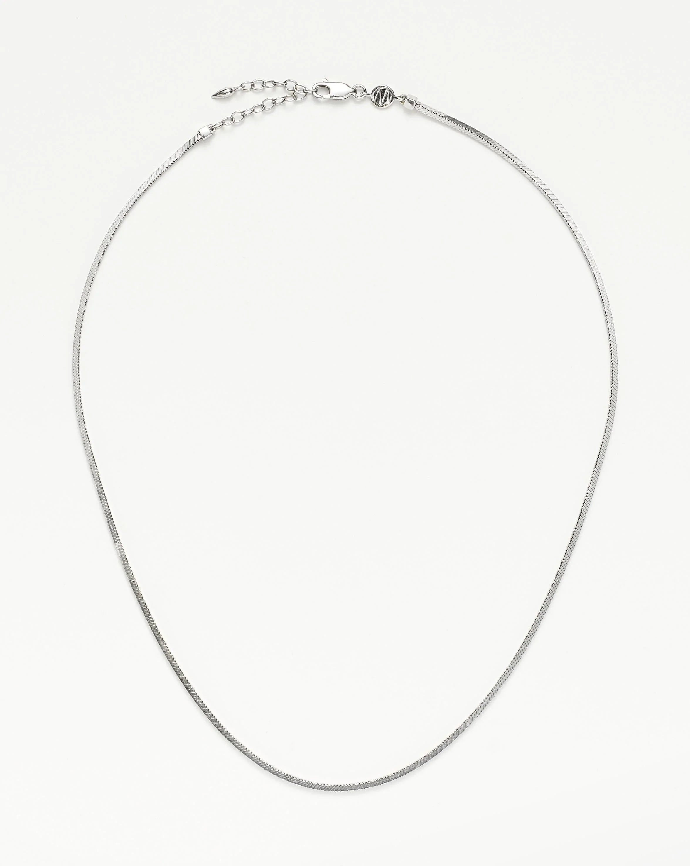 Lucy Williams Short Square Snake Chain Necklace | Missoma UK | Missoma UK