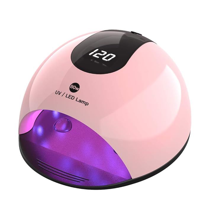 80W UV Nail Lamp, DIOZO High Power Nail Dryer, UV/LED Curing Lamp for Gels, with 4 Timer Setting,... | Amazon (US)