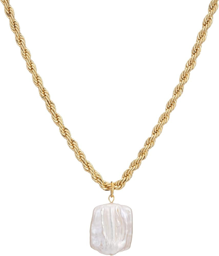Itcoery Women’s Baroque Pearls Pendant Necklace | Amazon (US)