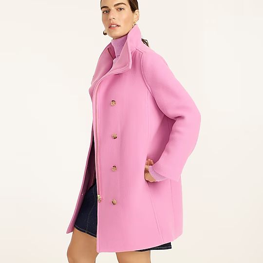 Petite Villa coat in Italian stadium-cloth wool | J.Crew US