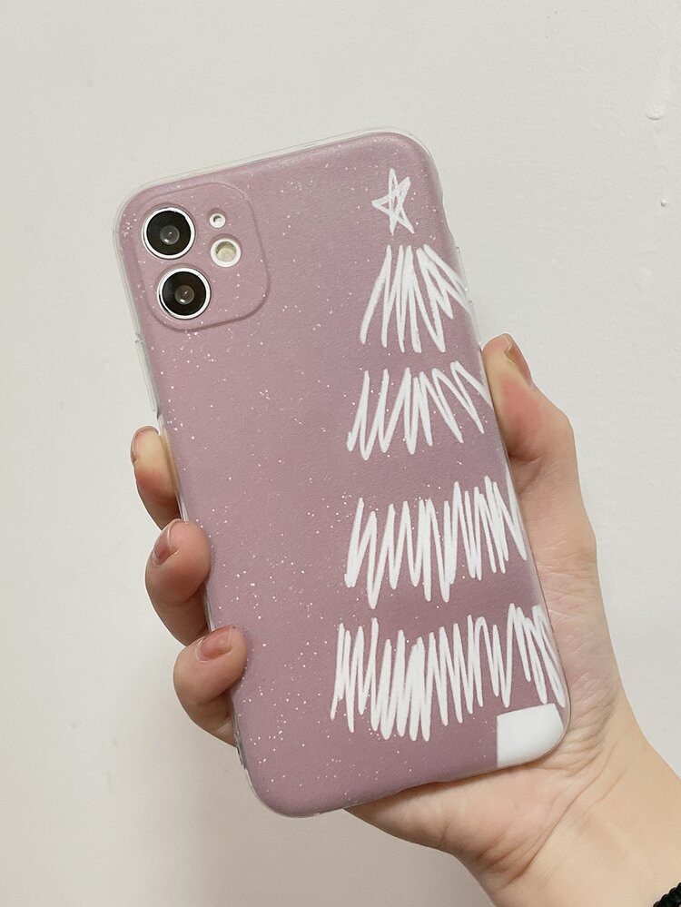 Christmas Tree Print Phone Case | SHEIN