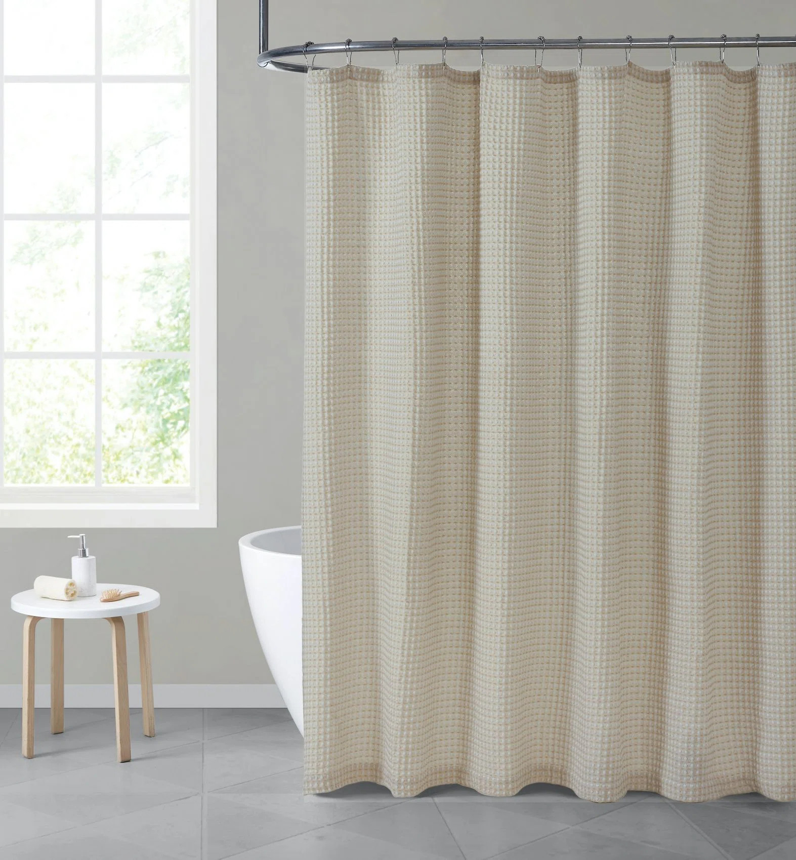 The Holiday Aisle® Kate Aurora Hotel Collection Premium Waffle Weave Mold & Mildew Resistant Sho... | Wayfair North America