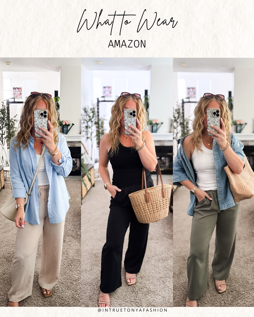 Linen pants, styled 3 ways for summer 





Amazon outfits, summer outfit inspo, outfit ideas, casual outfits amazon, amazon outfits every day, outfit ideas 2026, summer outfits, late summer outfits Amazon, black linen pants, linen pants outfits,

#LTKootd #LTKSaleAlert #LTKPetite