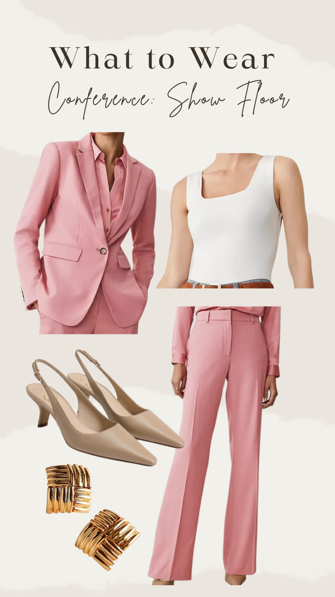 What I would wear to a conference for a day on the show room floor! 

Conference, women’s suit, girl boss, corporate, conference outfits, pink suit, high quality suit, business trip

#LTKTravel #LTKWorkwear