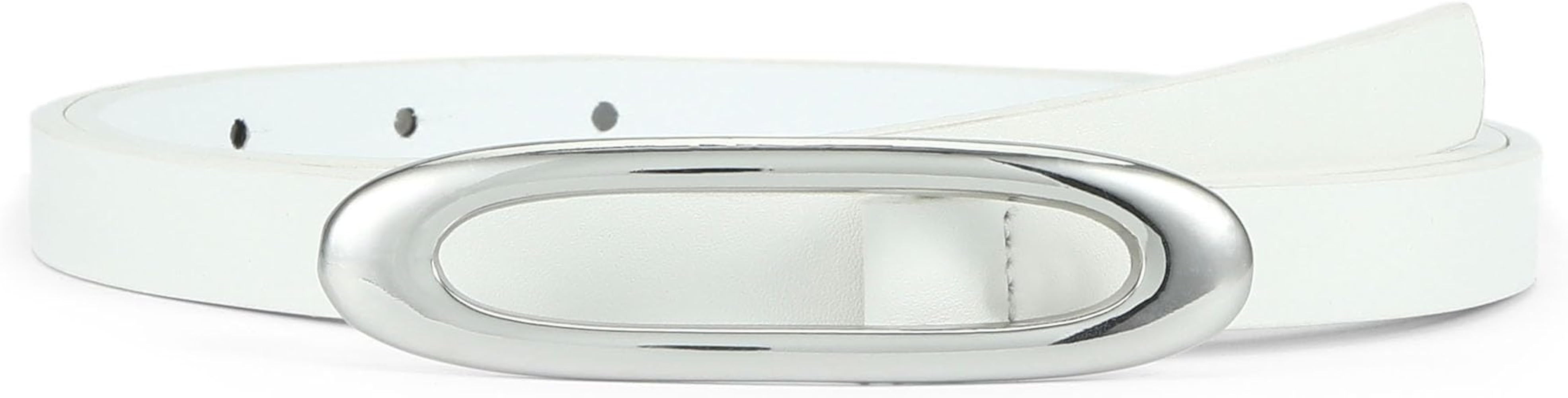 HOTWILL Women Skinny Belt for Jeans Dresses Thin Waist Ladies Faux Leather Belts with Gold Buckle | Amazon (US)