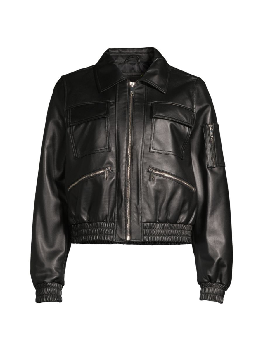 Leather Bomber Jacket | Saks Fifth Avenue