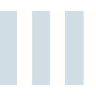 LILLIAN AUGUST Luxe Haven Hampton Blue Designer Stripe Peel and Stick Wallpaper (Covers 40.5 sq. ... | The Home Depot