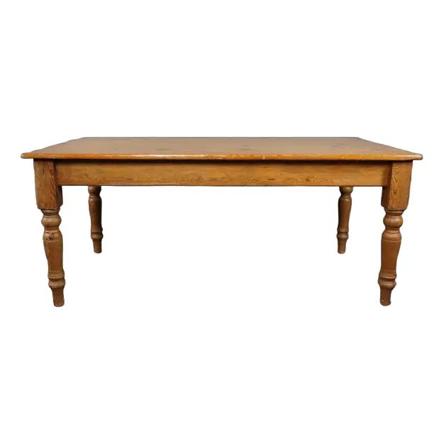 Large French Pine Farmhouse Table | Chairish
