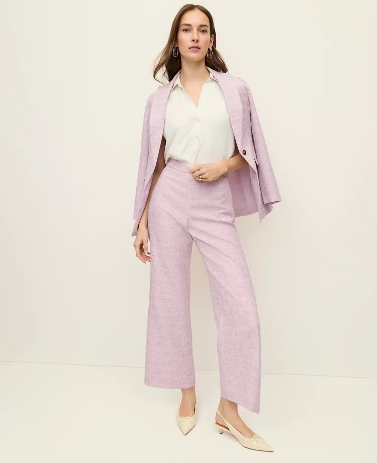 The Long One Button Blazer in Tweed | Ann Taylor