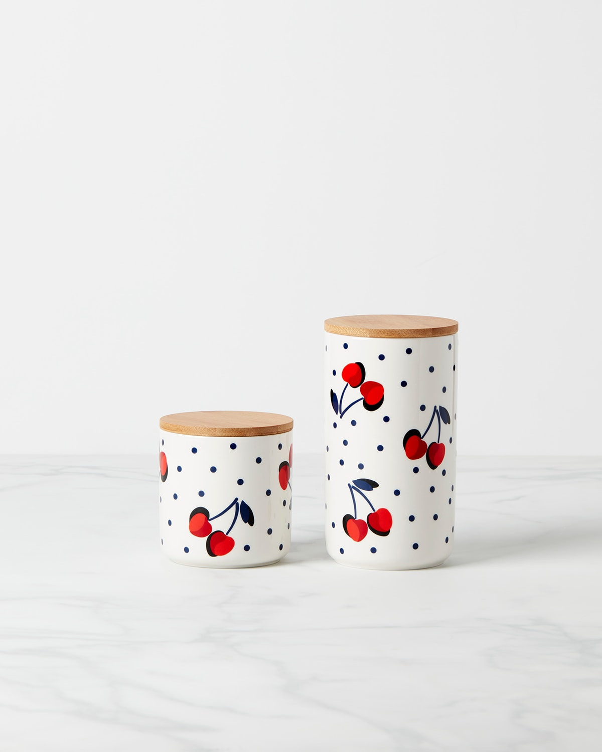 vintage cherry dot 2-piece canister set | Neiman Marcus