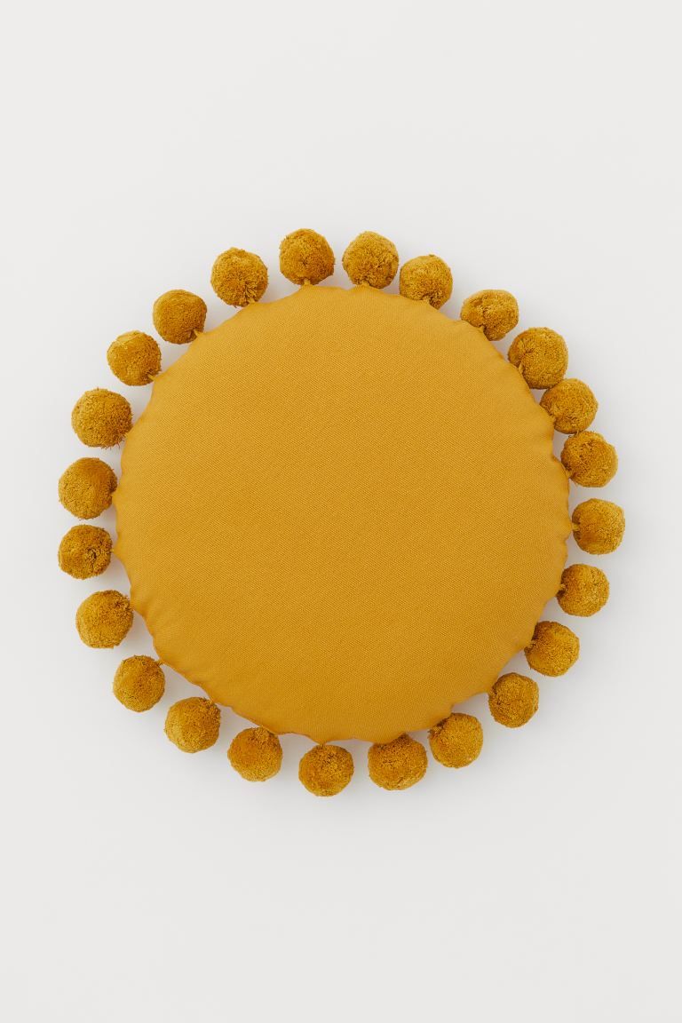 Round Cushion with Pompoms | H&M (US + CA)