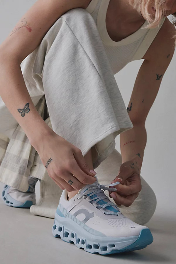 On Women's Cloudmonster Sneaker in Frost/Wash, Women's at Urban Outfitters | Urban Outfitters (US and RoW)