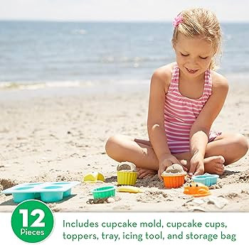 Melissa & Doug Sunny Patch Seaside Sidekicks Sand Cupcake Play Set | Amazon (US)