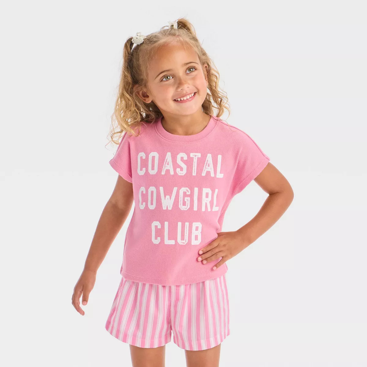 Grayson Mini Toddler Girls' Coastal Cowgirl Top - Pink | Target