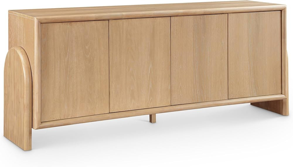 Meridian Furniture 77068Natural Elanor Collection Mid-Century Modern Sideboard/Buffet with Rich N... | Amazon (US)